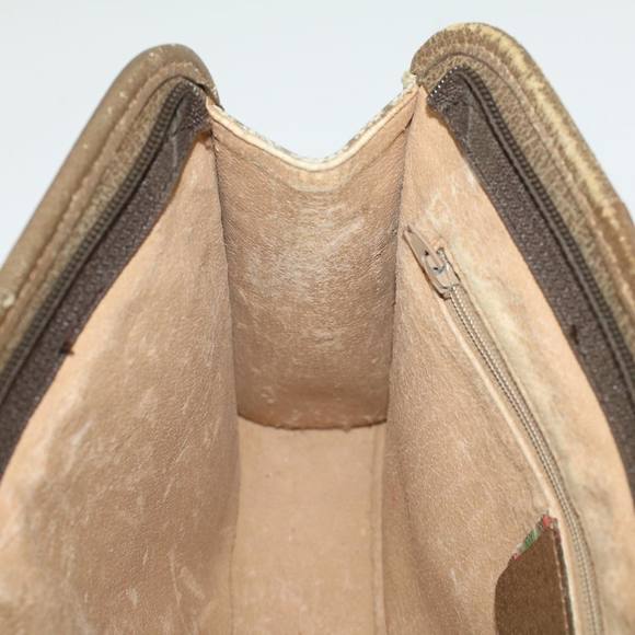 GUCCI GG Canvas Clutch Bag PVC Leather Beige Auth yk7935B - Picture 16 of 16